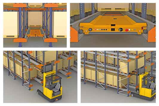 Durable Steel Shuttle Racking - Anti-Corrosion Coating, Long-Lasting Industrial Use