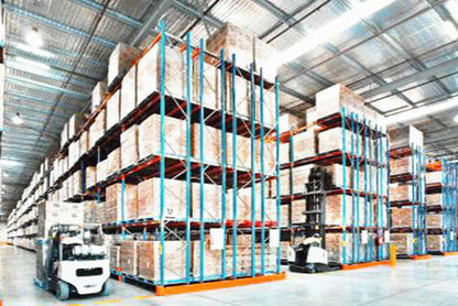 Durable Steel Double Deep Racking Systems - Stable Structure, Reduce Warehouse Footprint