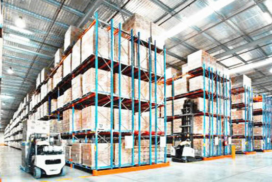 Durable Steel Double Deep Racking Systems - Stable Structure, Reduce Warehouse Footprint