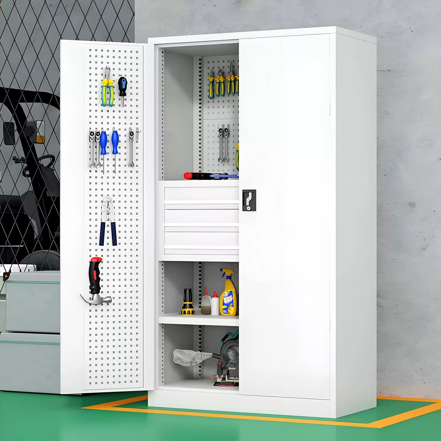 Warehouse workshop tool cabinet