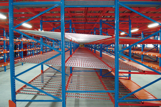 Heavy-Duty Carton Flow Racks - Auto-Glide Design, Boost Picking Efficiency in E-Commerce Warehouses