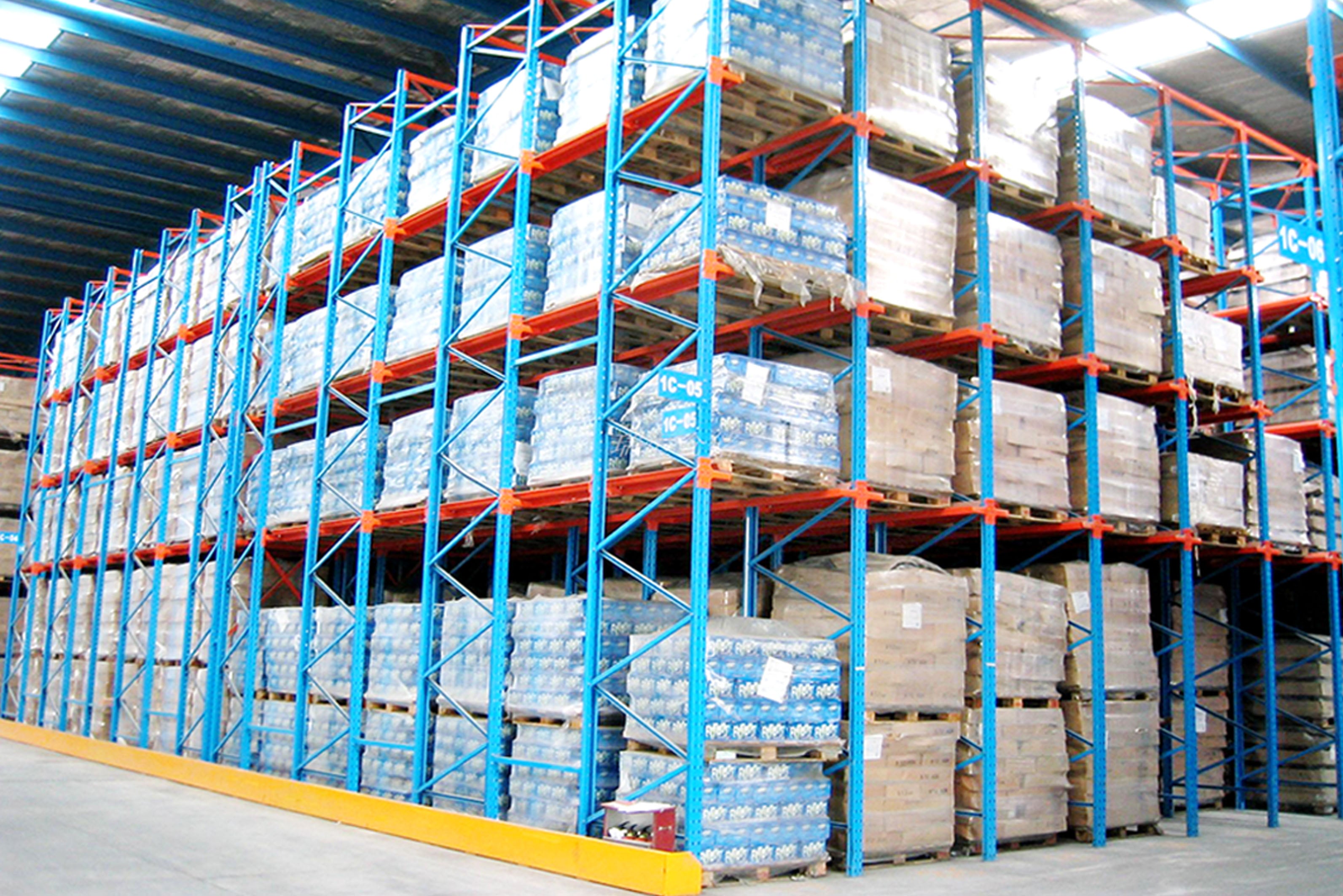 Reduce Rack Dept Industrial Drive-In Storage Racking - Forklift Accessible, Reduce Aisl ...