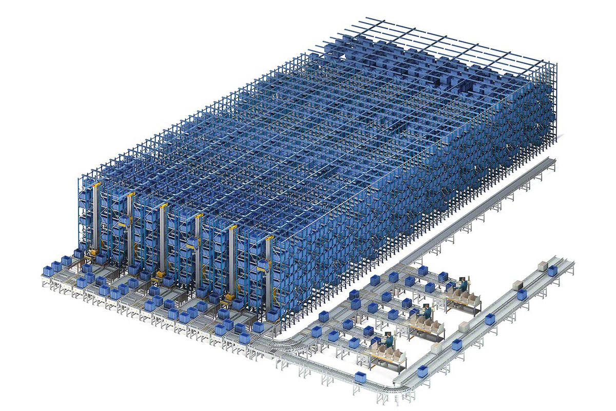 Vertical Rack Automated Industrial Automated Storage System - Vertical Space Utilization, Idea ...