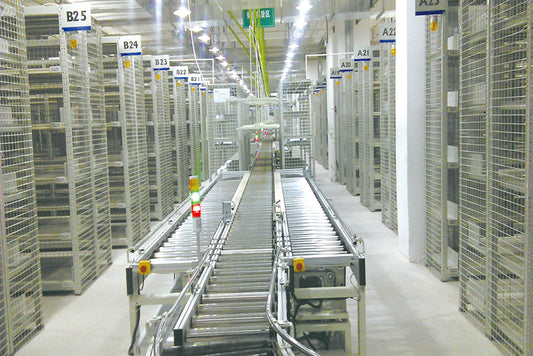 Automated Cross-Belt Sorting System - Gentle Handling, Perfect for Fragile Goods