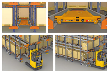 Easy to install loft style shelves, quickly build your efficient warehousing system