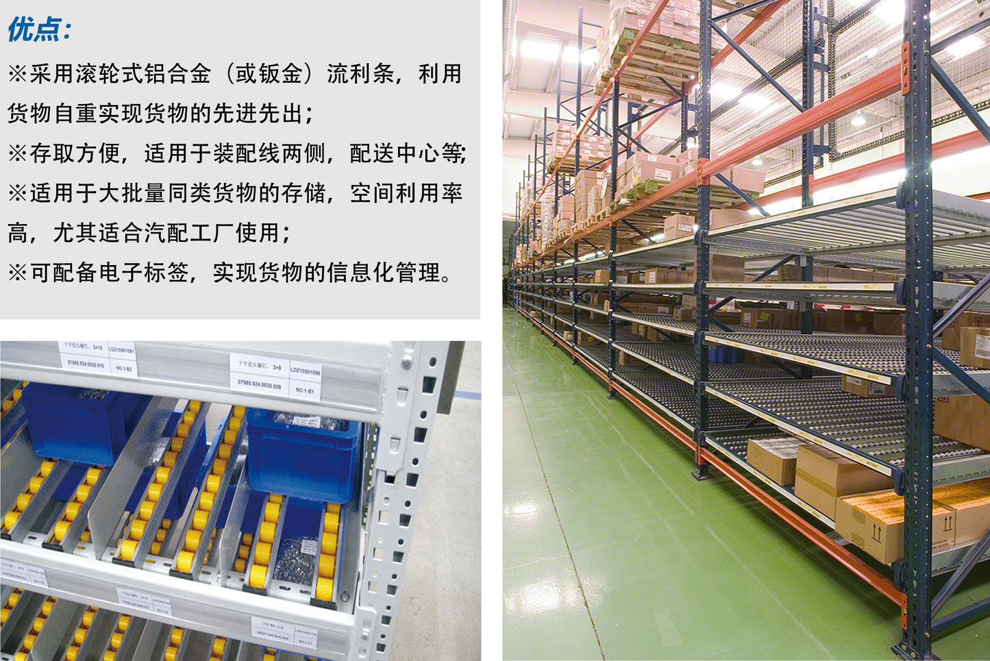 Industrial Flow Racking for Order Fulfillment - Fast Stock Rotation, Improve Logistics Turnover