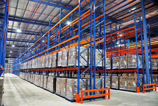 Industrial Drive-In Storage Racking - Forklift Accessible, Reduce Aisle Space Significantly