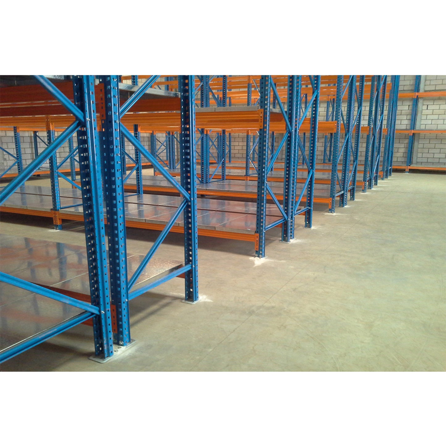 High-Strength Steel Beam Racking - Stable Structure with Welded Reinforcement, Safe for Heavy Cargo