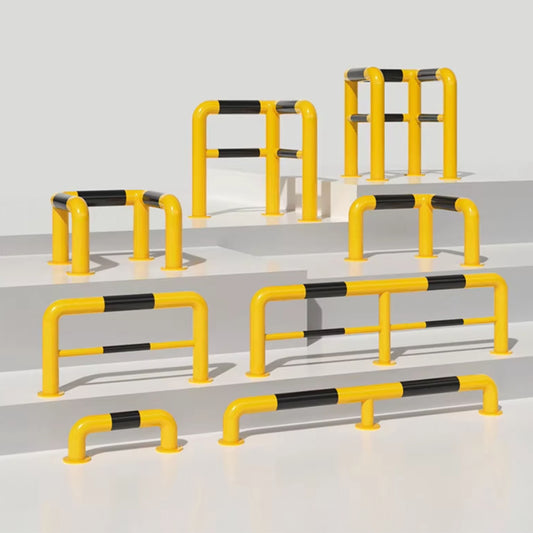 M-type steel pipe anti-collision barrier