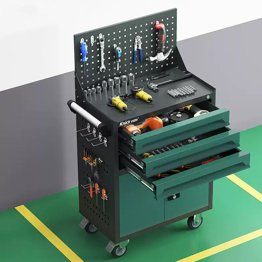 Tool cart, small trolley, mobile multifunctional workshop, auto repair and maintenance cabinet, trolley, iron sheet metal workbench, tool cabinet