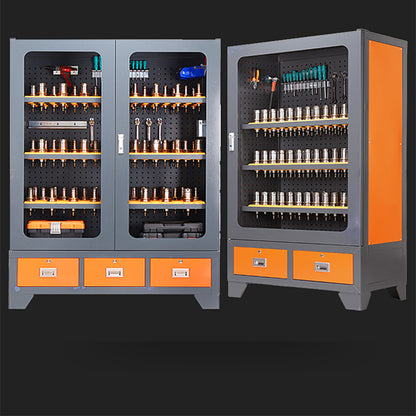 Hardware tool cabinet with hanging board, auto repair tool storage cabinet, steel moisture-proof tool storage cabinet