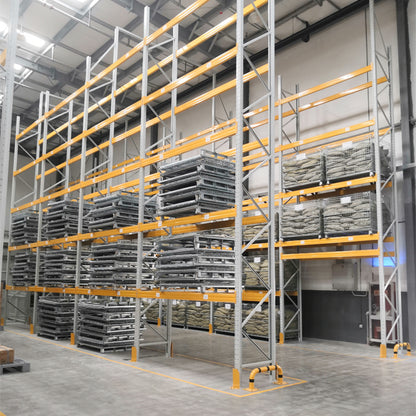 Heavy-Duty Steel Beam Pallet Racking - Anti-Deformation Design, Safe for Factory Storage