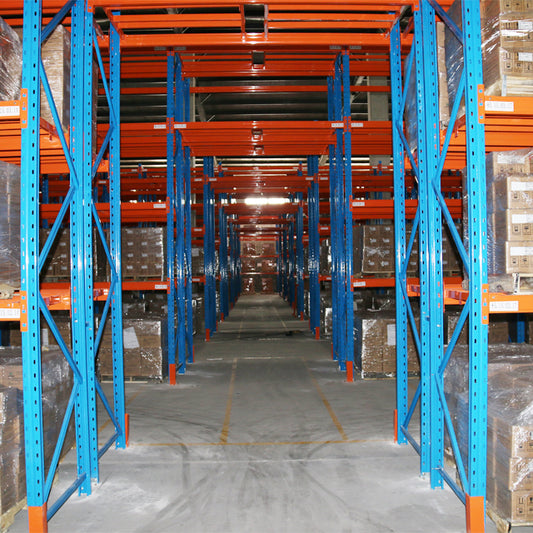 Durable Heavy Duty Storage Racks - Reinforced Beams & Columns, Safe for Machinery Parts