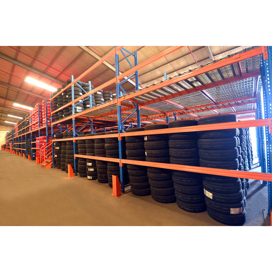 Heavy-Duty Storage Beam Racks - High Load-Bearing Capacity, Perfect for Chemicals/Construction Materials