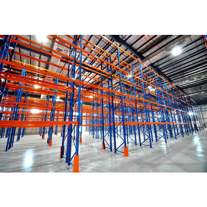 Heavy-Duty Storage Beam Racks - High Load-Bearing Capacity, Perfect for Chemicals/Construction Materials