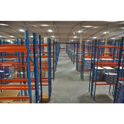 Heavy-Duty Storage Beam Racks - High Load-Bearing Capacity, Perfect for Chemicals/Construction Materials