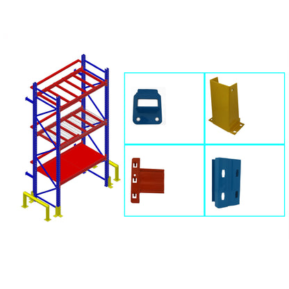 Heavy Duty Pallet Racking Systems - 1-5 Ton Per Level, Industrial Beam Racks for Warehouse
