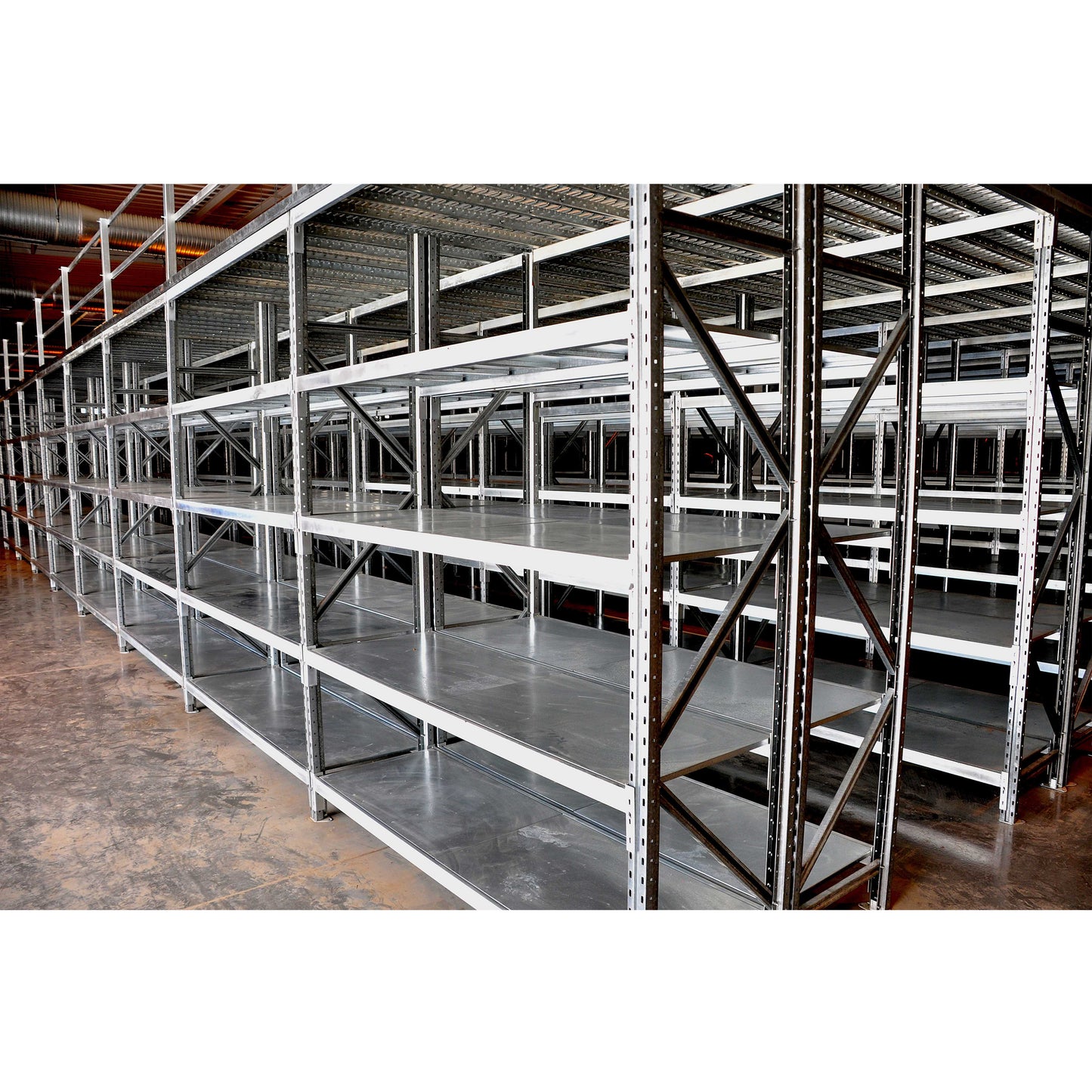 Adjustable Double Deep Pallet Racks - Forklift Accessible, Suit for Medium-Turnover Goods