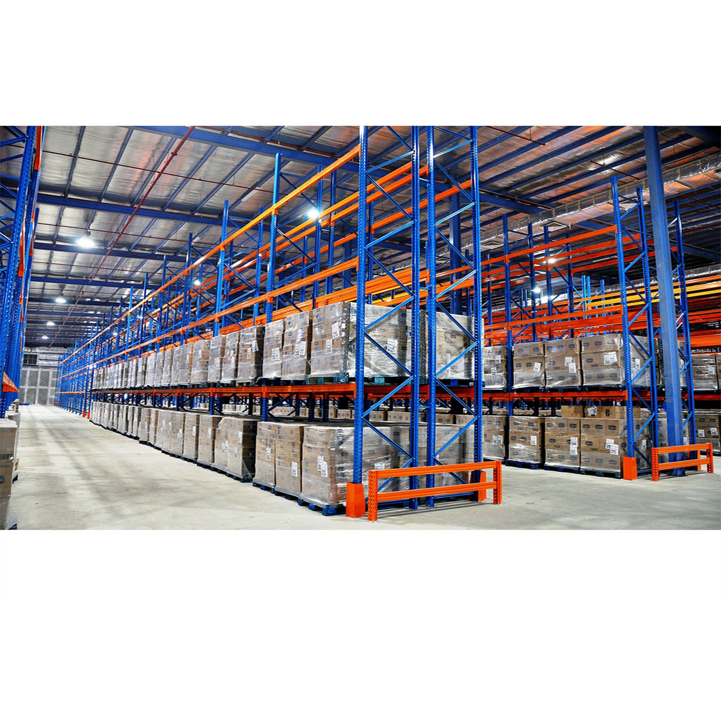 Adjustable Beam Pallet Racks - Customizable Layer Height, Ideal for Logistics & Manufacturing Storage