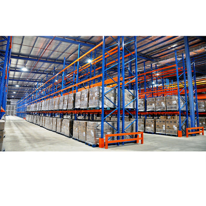 Adjustable Beam Pallet Racks - Customizable Layer Height, Ideal for Logistics & Manufacturing Storage