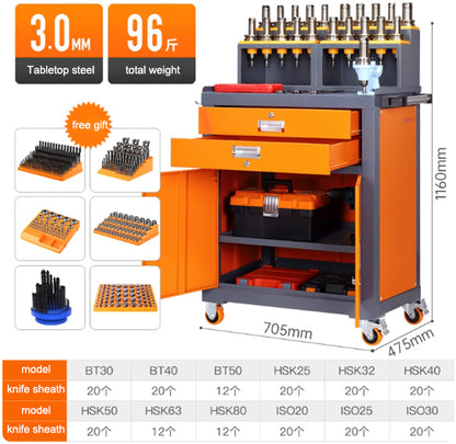 Thickened cold-rolled steel tool cabinet, precision storage cabinet for cutting tools, dedicated cabinet for automotive repair shops/machinery factories